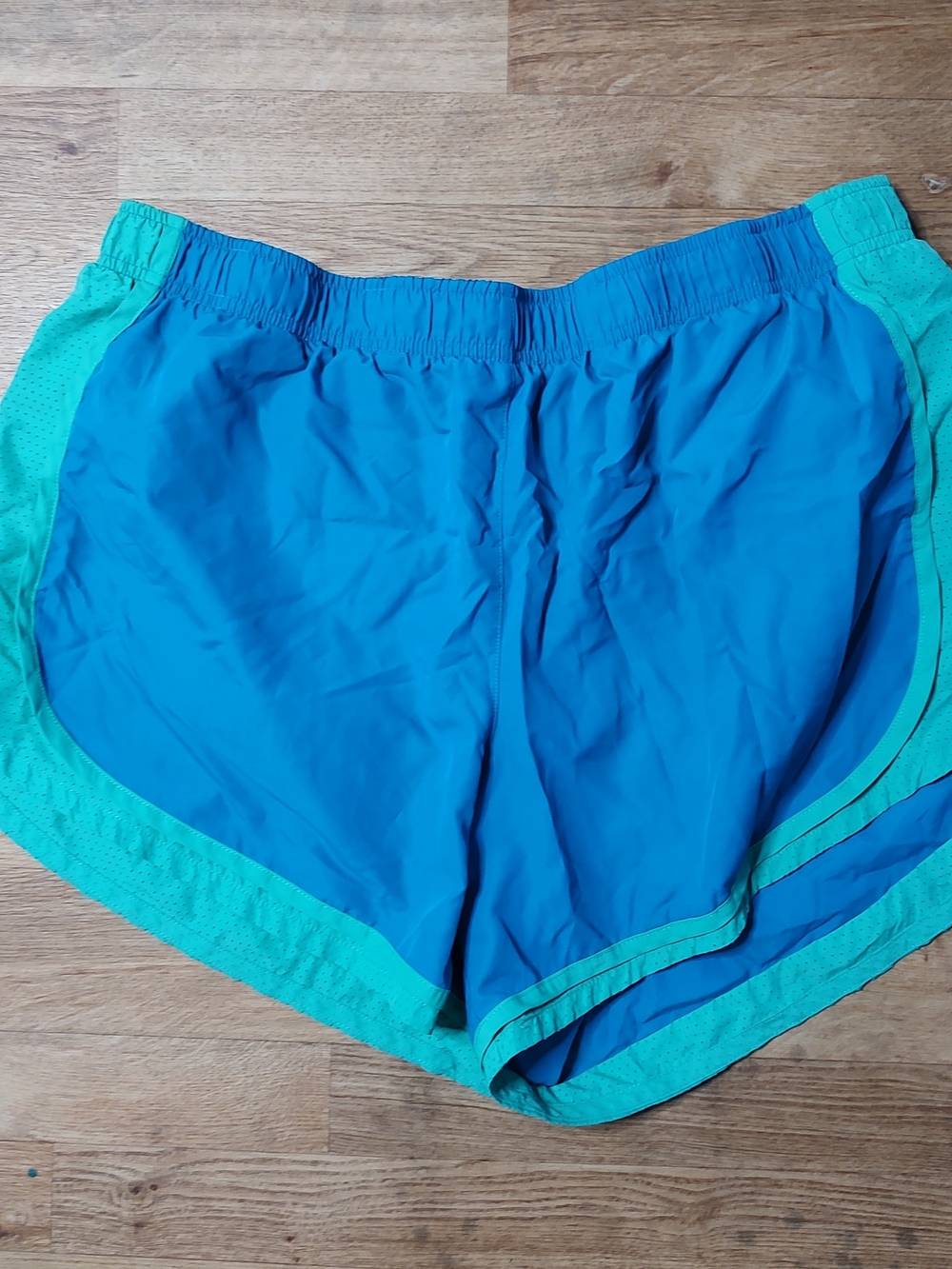 Athletic Works Blue with Teal Trim Women's Athletic Shorts